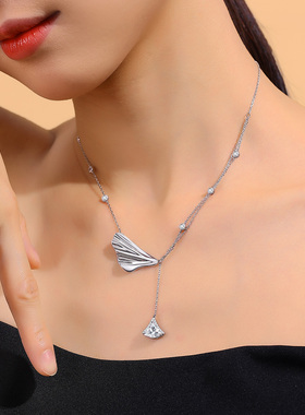 YUMMIE优米银饰流光银杏项链