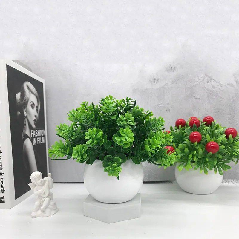 仿真花创意小盆栽桌面摆件公室摆饰客厅盆景桌面装饰仿真盆栽,淘宝优惠券,粉丝福利购,淘宝优惠卷