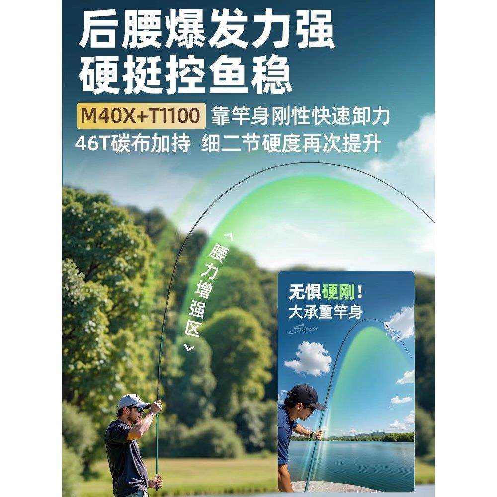 创威非凡大师鱼竿超轻钓鱼竿鲢鳙大物竿超硬碳素鲫鱼竿手杆台钓竿,淘宝优惠券,粉丝福利购,淘宝优惠卷