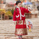 High-quality clearance girls' spring and autumn tops, new Chinese style baby horse skirt, girls' long-sleeved Hanfu, Chinese style
