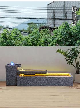 工厂定制天然石材阳台鱼塘庭院景观室外循环水特色室内喷泉流水装