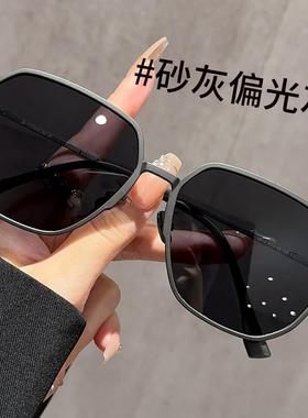 超轻钛太阳眼镜大脸男士可配近视太阳眼镜开车驾驶专用抗UV偏光眼
