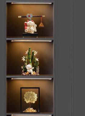 节节高升招财猫富贵竹子摆件客厅电视柜装饰办公室乔迁新居礼品