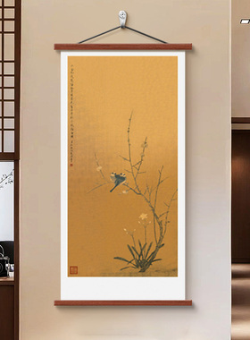 宋代美学花鸟图玄关装饰画客厅画