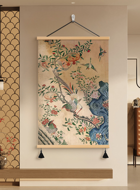中古风客厅沙发背景墙装饰画