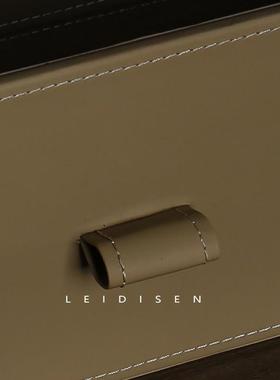 高级感衣帽间首饰整理抽屉式皮革收纳箱盒轻奢定制家具配套软装