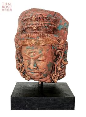 客厅装饰东南亚覆古人物软装饰入口家居室内桌面石艺术小陈设