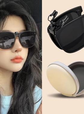 可折叠偏光墨镜夹片女防晒抗UV近视太阳眼镜男士开车驾驶专用