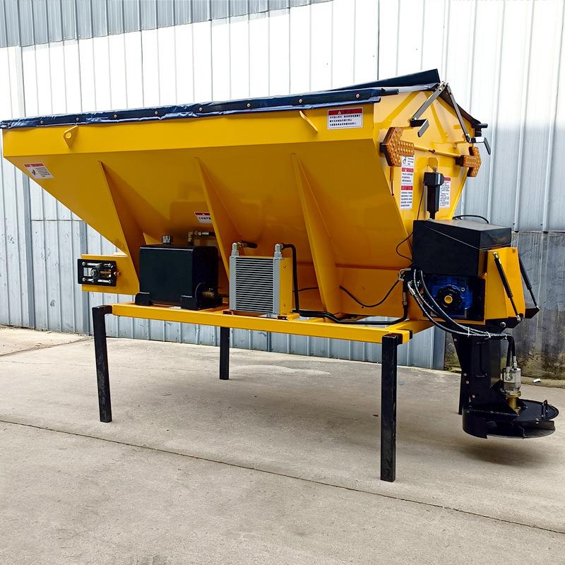 融雪剂撒布机车载式道路撒盐撒布机大型多功能车挂汽油 - 图2