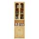 Solid wood RFC bookcase bookcase with dustproof glass door floor-standing integrated wall-mounted and multi-home storage