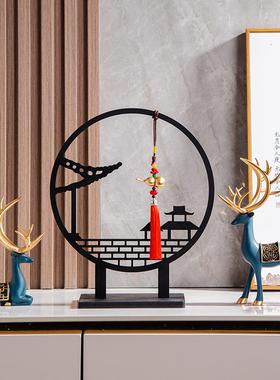 覆古新中式博古架装饰品小摆设古风创意新居开业乔迁礼品玄关摆件