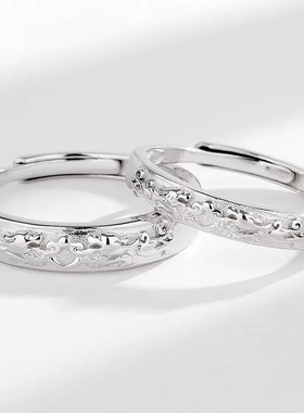 2025新款情侣浮雕ins潮流冷淡风招财立体貔貅素戒男女款时尚设计