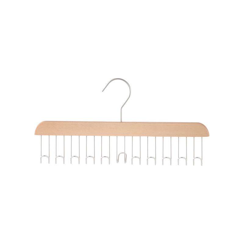 霜山挂钩衣架原木波浪可叠加挂架家用宿舍内衣吊带围巾多钩挂衣架,淘宝优惠券,粉丝福利购,淘宝优惠卷