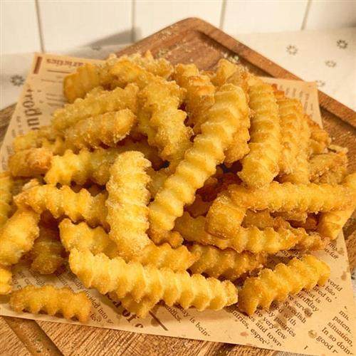 整箱麦肯波浪薯条曲薯条冷冻薯条粗螺纹薯条油炸曲薯2kg*6包包邮 - 图2