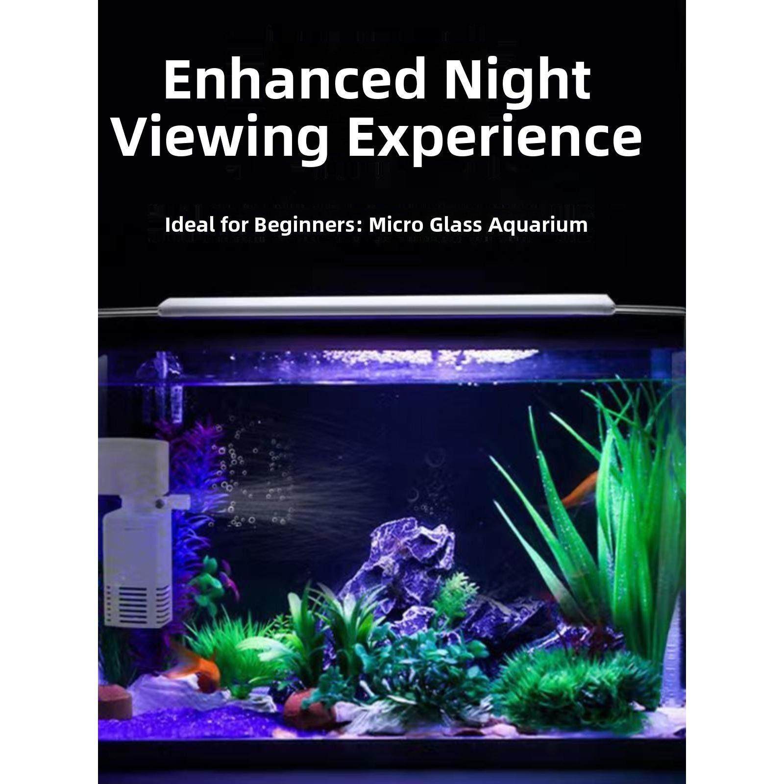 长80宽40鱼缸水族箱客厅小型迷你桌面免换水生态造景热弯超白玻璃,淘宝优惠券,粉丝福利购,淘宝优惠卷