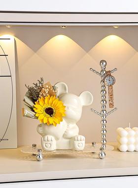 暴力熊钥匙收纳入口装饰品入口门鞋柜客厅家装乔迁礼物