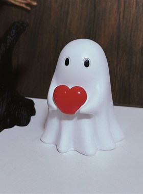 小幽灵吓吓你~创意万圣节可爱幽灵摆件创意桌面装饰品送朋友礼物