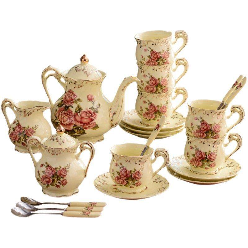 德国进口覆古陶瓷咖啡杯套装下午茶具礼盒装家用防烫健康安全鎏金,淘宝优惠券,粉丝福利购,淘宝优惠卷