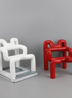 中式极简异形沙发椅艺术品树脂摆件样板间家居客厅电视柜桌面装饰