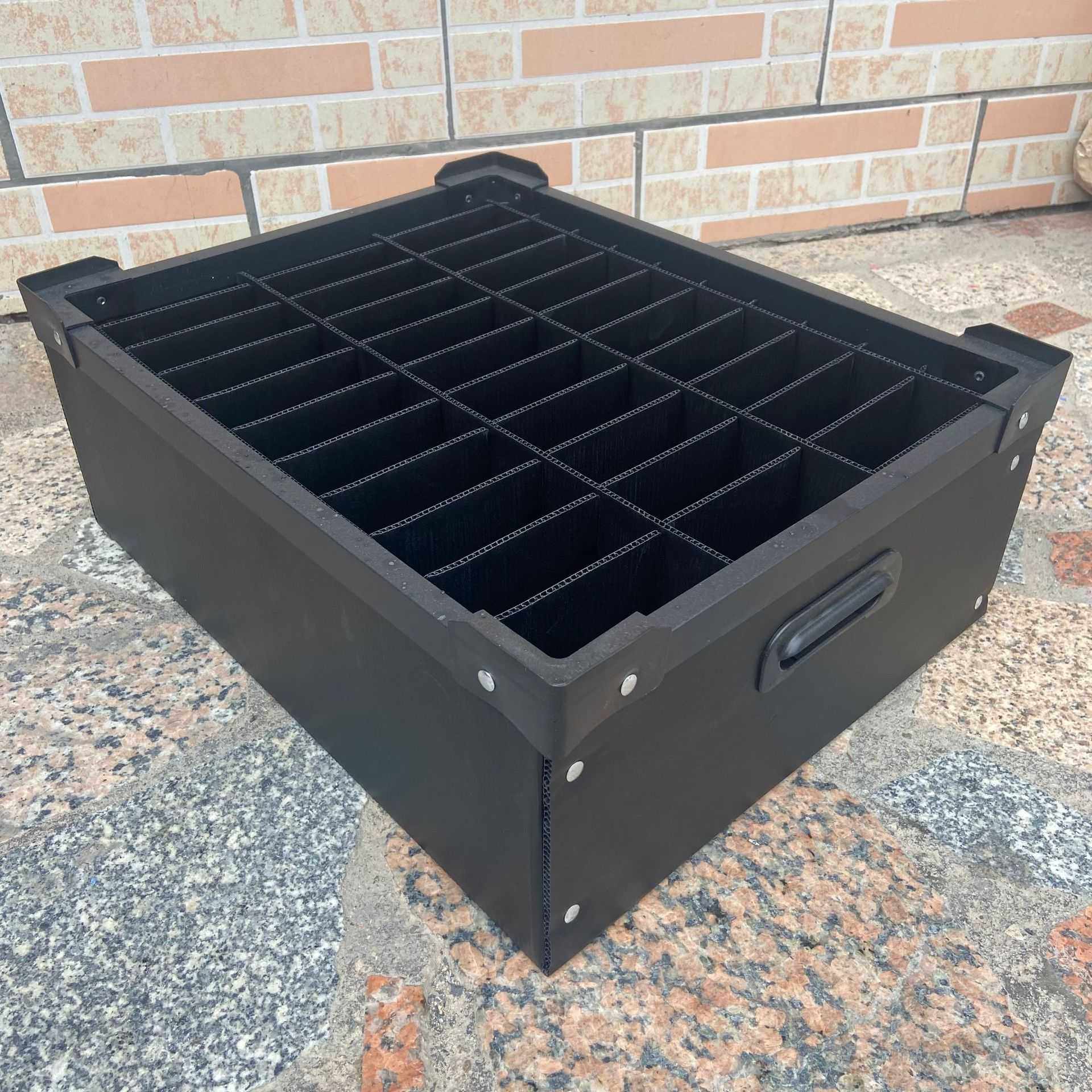 黑色中空板骨架周转箱防静电带刀卡PP瓦楞板塑胶箱电子隔板万通箱,淘宝优惠券,粉丝福利购,淘宝优惠卷