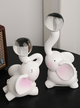 2025新款北欧大象装饰摆件客厅家居饰品跨境温馨乔迁礼物