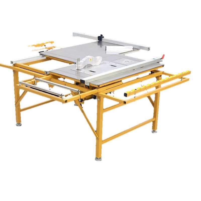 双锯片精密导轨易折叠p木工多功能推台锯 隐形滑轨推板轻松子母锯 - 图2