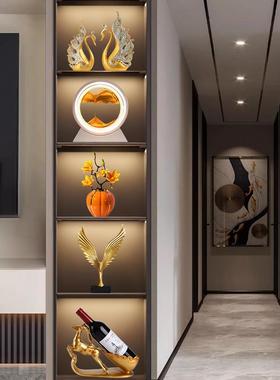 乔迁之喜新居酒柜装饰轻奢高档客厅电视柜玄关餐柜摆件搬家礼物