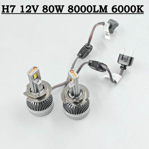 LED汽车灯泡H1 H4 H7 H11 9005 9006 9012大灯灯泡远近光灯泡配件 - 图0