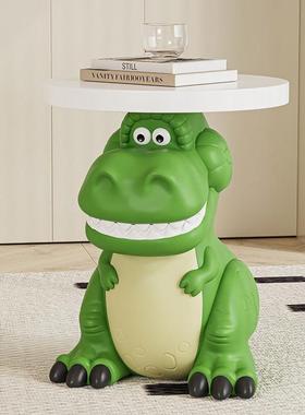 创意客厅沙发旁抱抱龙趣味边几卧室床边可爱落地摆件装饰乔迁礼物
