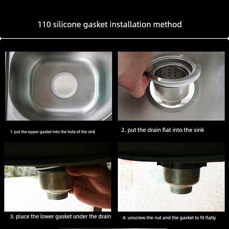 110厨房水槽提笼下水器白色硅胶密封垫圈洗菜洗碗池配件密封垫片,淘宝优惠券,粉丝福利购,淘宝优惠卷