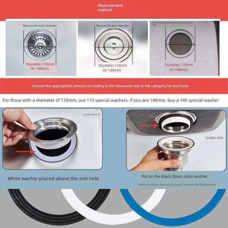 110厨房水槽提笼下水器白色硅胶密封垫圈洗菜洗碗池配件密封垫片,淘宝优惠券,粉丝福利购,淘宝优惠卷