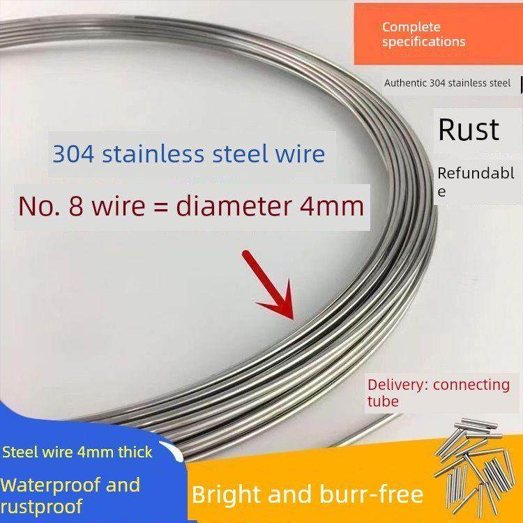 304不锈钢线篮硬钢丝带连接管封口防锈2.5- 4mm 8号10号12,淘宝优惠券,粉丝福利购,淘宝优惠卷