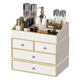 2023 new cosmetic storage box high-quality desktop dustproof large capacity dressing table W jewelry storage rack milk