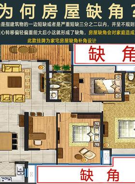 普陀山房屋缺角补角牌纯黄铜坤卦摆件震坎兑巽艮离八卦补乾位挂件