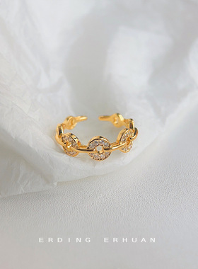 招财进宝微镶锆石戒指