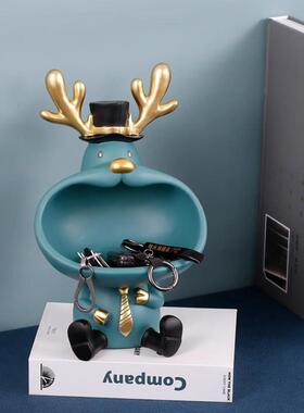 钥匙收纳摆件入户玄关现代轻奢鞋柜家居桌面装饰品客厅乔迁礼物