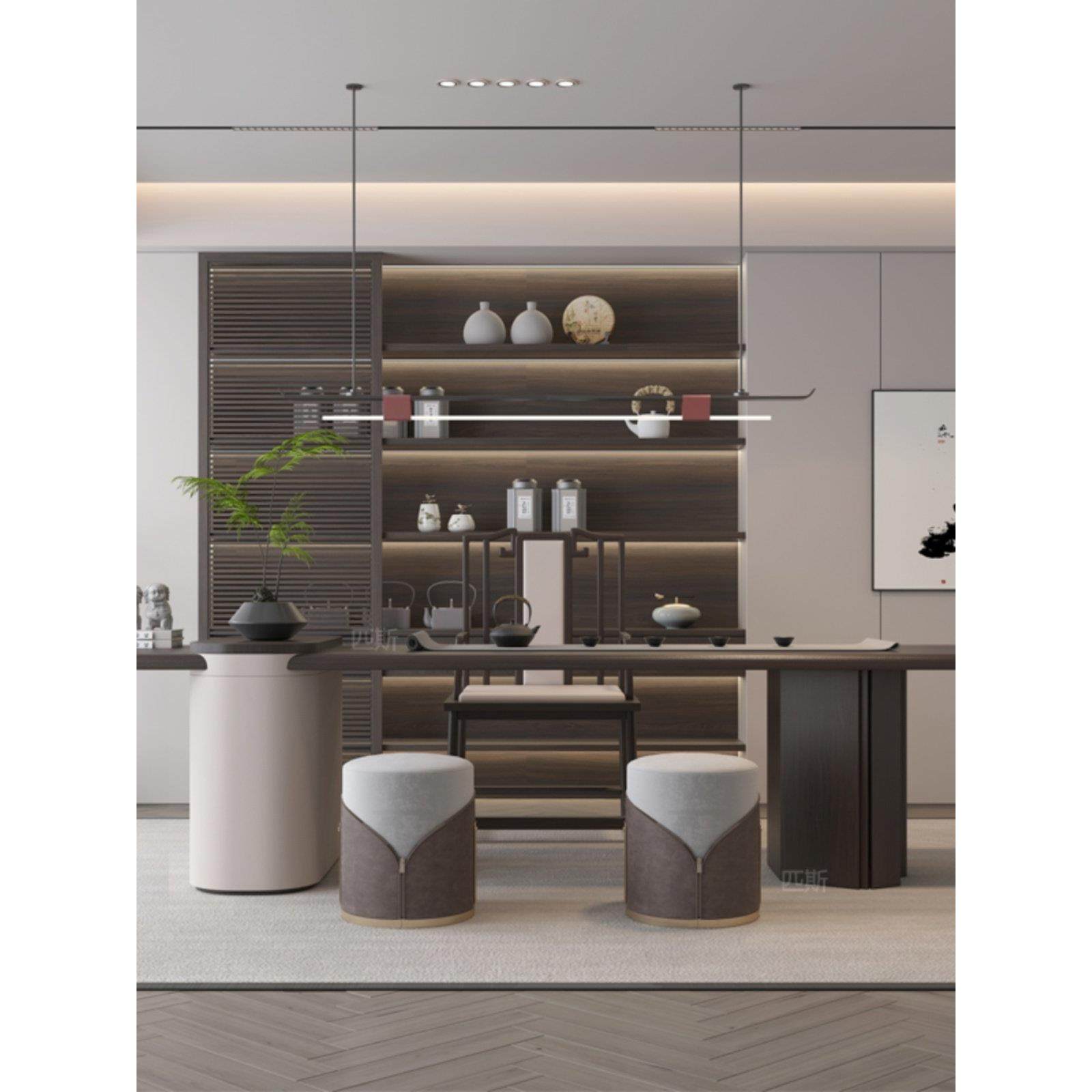 新中国风茶几和椅子意大利无障碍豪华茶室实木茶几咖啡桌家居设计,淘宝优惠券,粉丝福利购,淘宝优惠卷