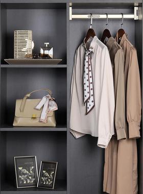 样板房衣服驼色衣柜软装组合套装搭配轻奢样板间衣帽间摆件装饰品