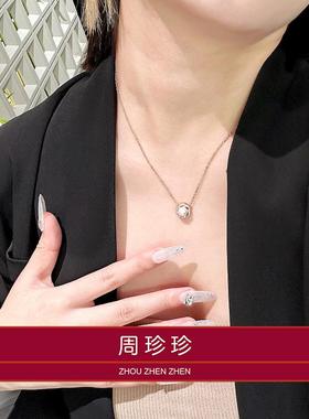 周珍珍奥地利施家珍珠18K项链女锁骨链小灯泡2026新款颈链送女友