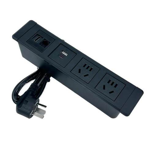 台面嵌入式插座办公桌书桌多功能橱柜暗装排插家具c口家用usb插板 - 图3