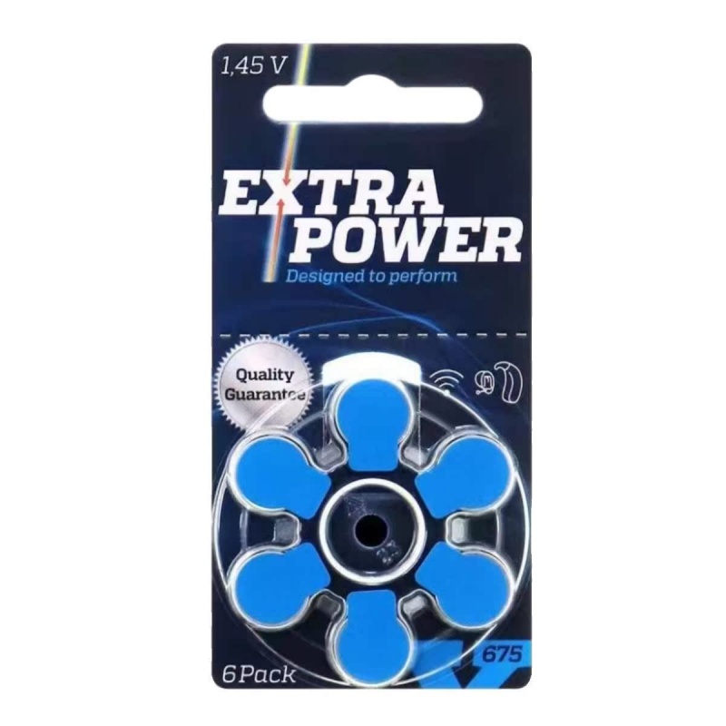 适用于动力王助听器电池A675/P675/E675原装进口PR44纽扣电子1.45V