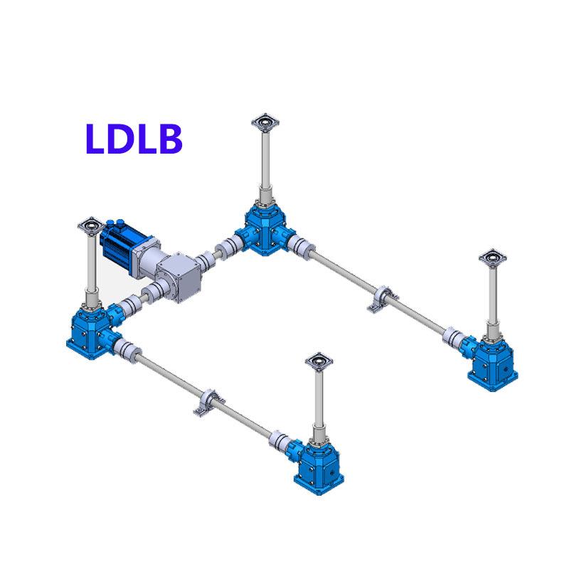 LDLB锥齿轮滚珠丝杆升降机平台U型结构伞齿轮丝杆升降机联动组合 - 图2