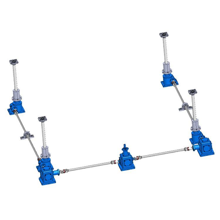 LDLB锥齿轮滚珠丝杆升降机平台U型结构伞齿轮丝杆升降机联动组合 - 图3