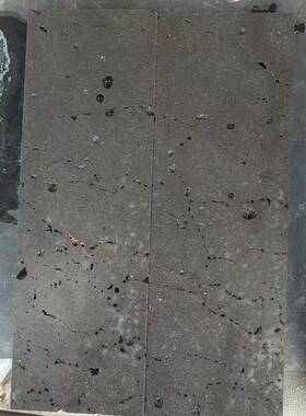 灰黑色火山岩洞石室内外墙板定制黑蜂窝地铺石加工仿古文化玄武石