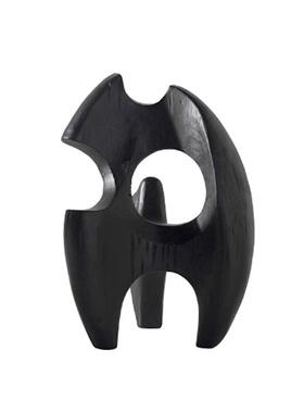 现代简约样板房创意抽象树脂火苗摆件客厅电视柜橱窗软装摆设