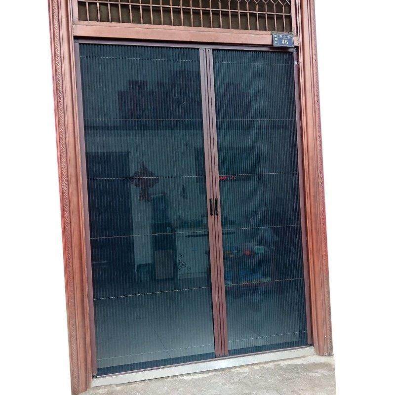 折叠纱门隐形免打孔伸缩门伸缩式铝合金边框防蚊门帘加厚纱帘卧室,淘宝优惠券,粉丝福利购,淘宝优惠卷