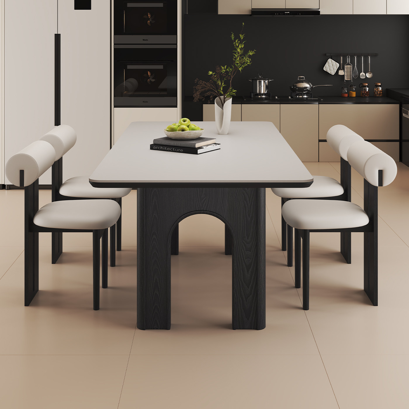 政府补贴中古风实木岩板餐桌椅子组合意式极简家用长方形吃饭桌子,淘宝优惠券,粉丝福利购,淘宝优惠卷