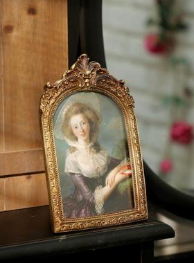 欧美覆古色彩古典相框桌面梳妆台相框艺术风格家居装饰饰品