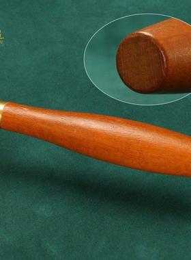 手摇转金筒六字真言转筒手持转金轮摆件底座藏族转轮经筒转简经桶