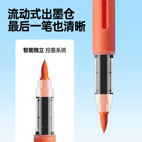 米娅小小鸟直液式丙烯马克笔小学初中生美术专用不透色可叠色24/36/48/60色水彩笔笔儿童彩色软头马克笔 - 图1